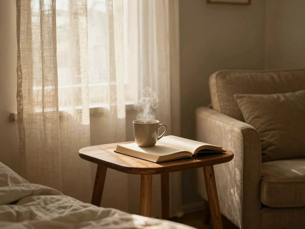 Sanfte Morgenatmosphäre in warmen Farben